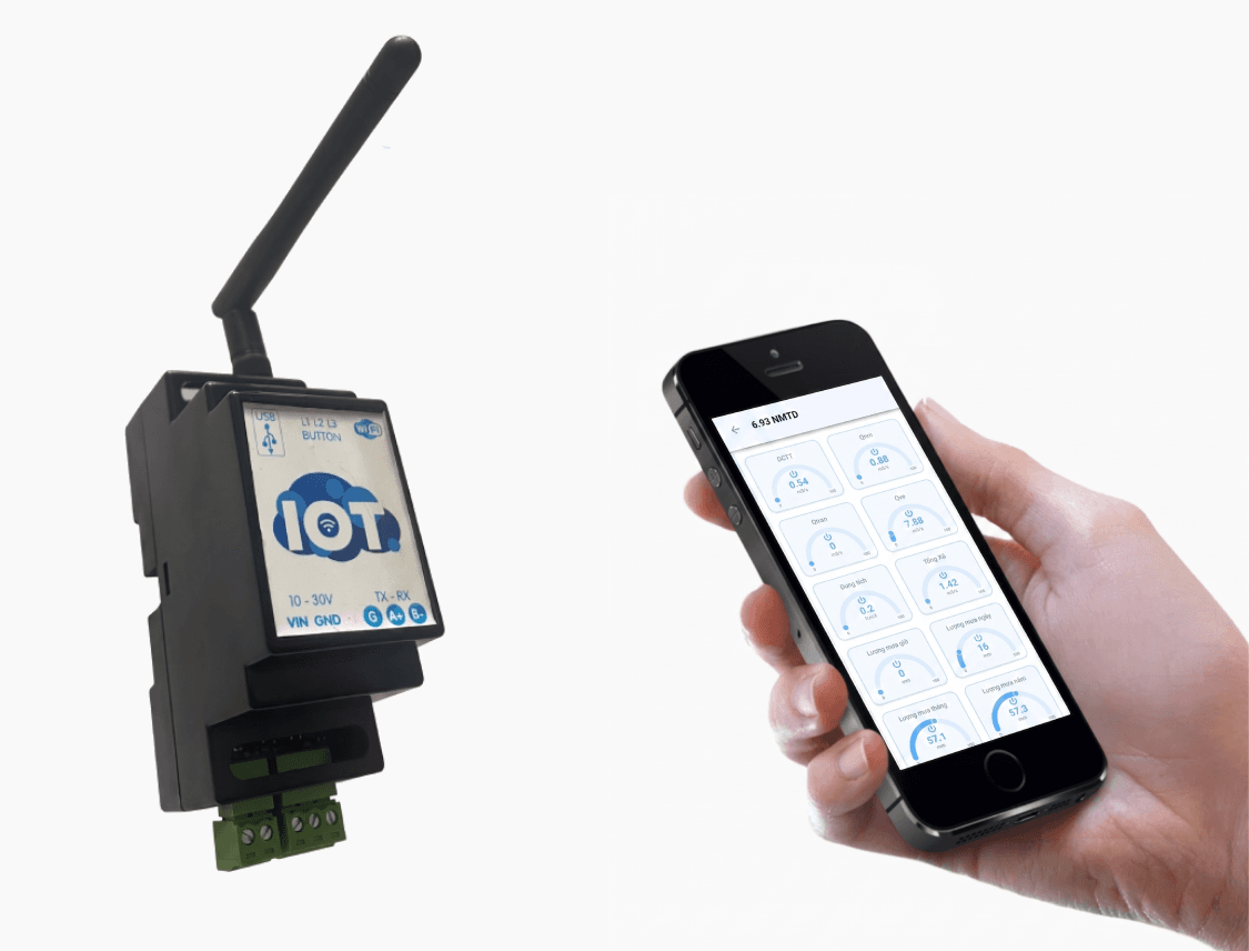 iNut RS485 with a mobile monitoring app